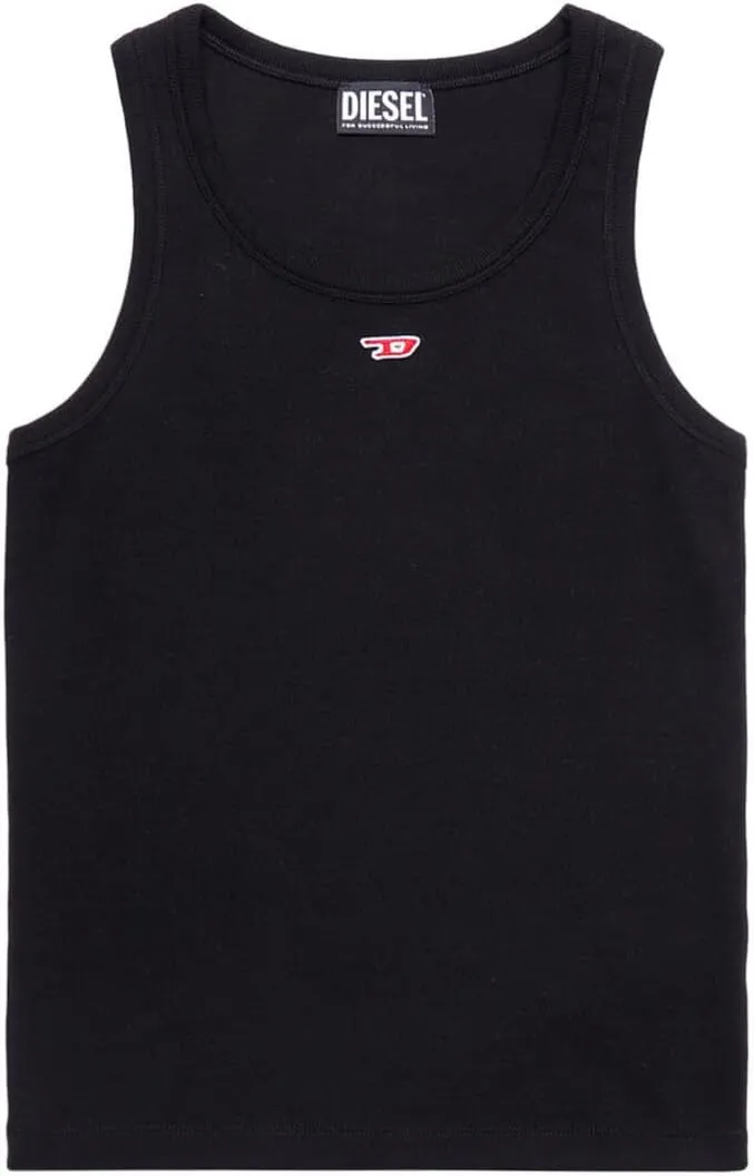 Diesel T-ANKY- Tank top with Embroidered D Patch