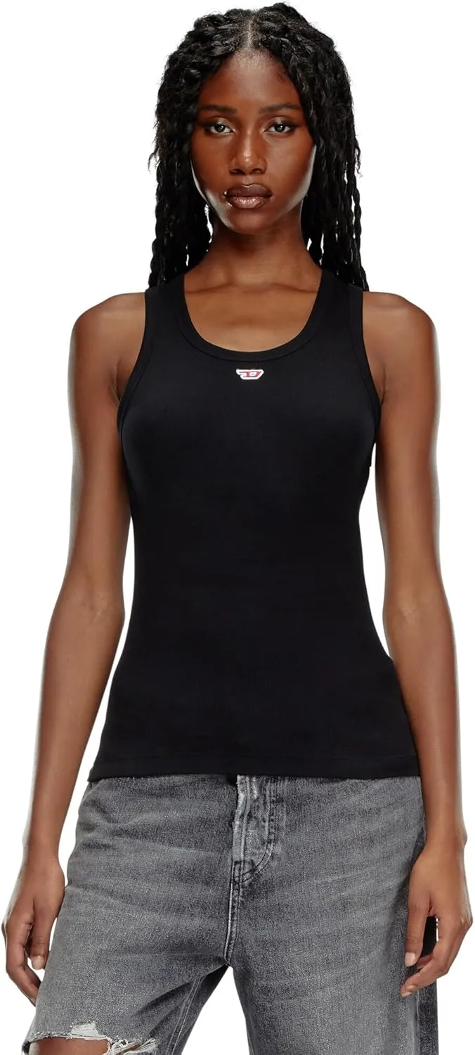 Diesel T-ANKY- Tank top with Embroidered D Patch