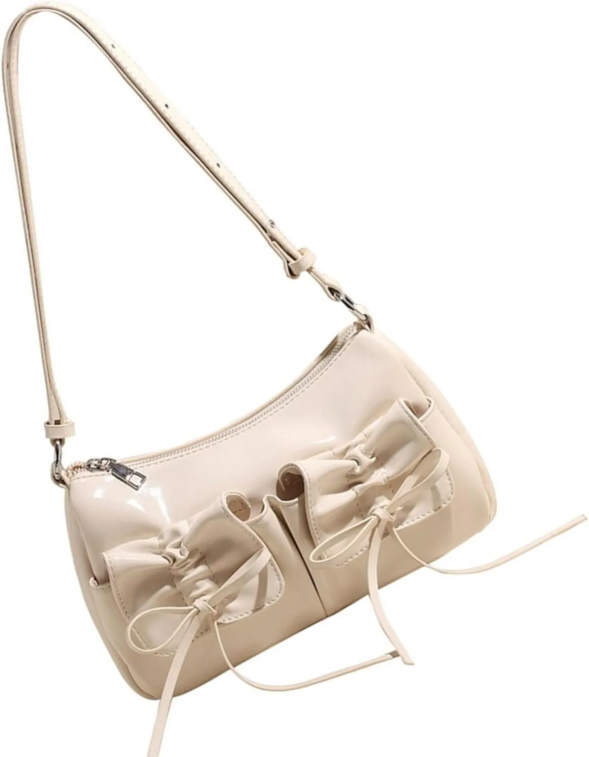 Elegant Bowknot Designs PU Armpit Bag for Women Stylish Handbag Shoulder and Crossbody Styles for Any Occasion