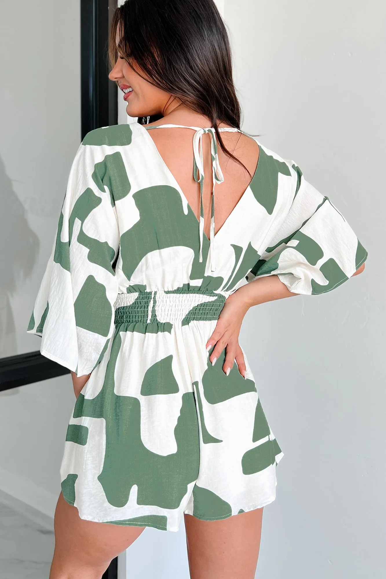 Elevated Vision Printed Romper (Green)