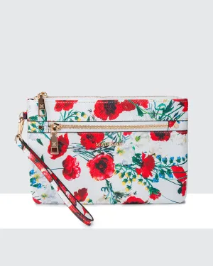 Eliza Large Zip Pouch With Wrist Strap