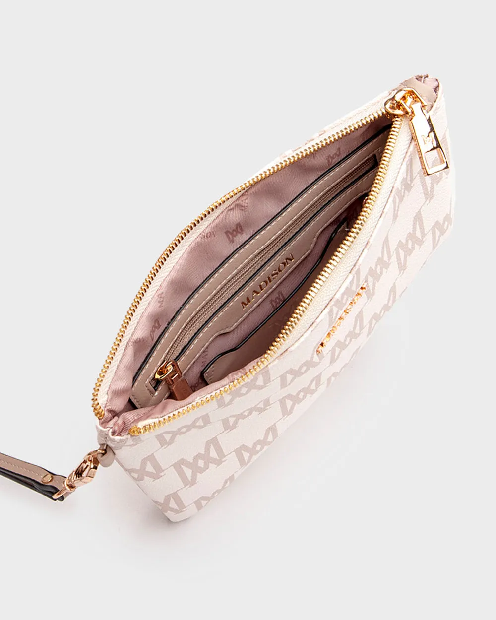 Eliza Large Zip Pouch with Wrist Strap