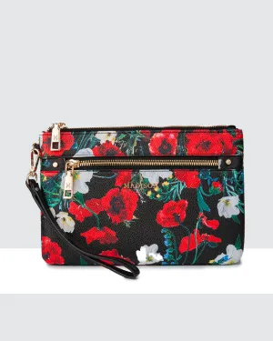 Eliza Large Zip Pouch With Wrist Strap
