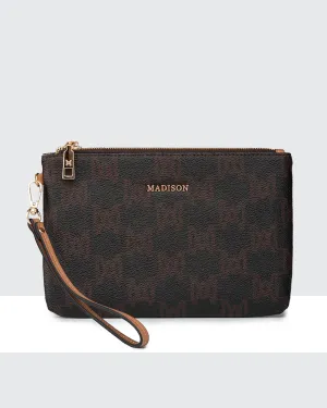 Eliza Large Zip Pouch with Wrist Strap