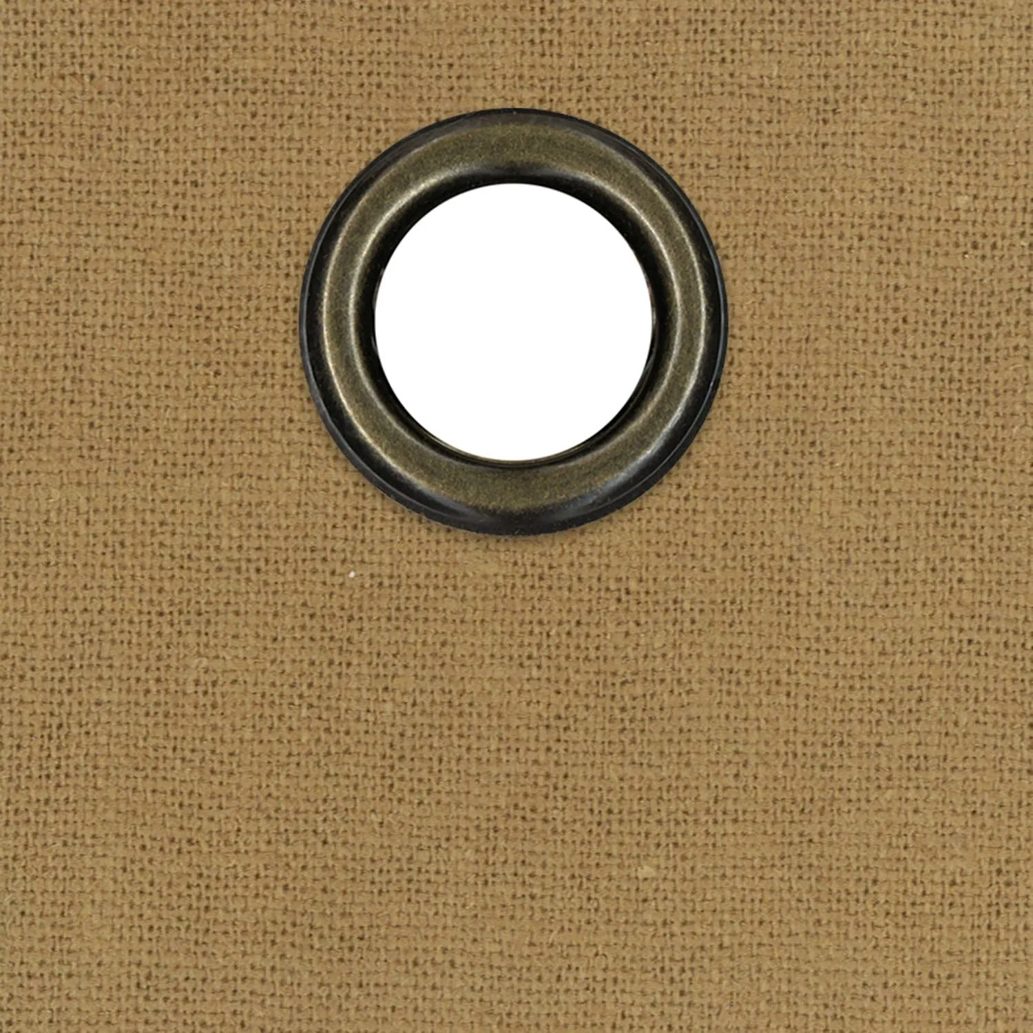 Elrene Home Fashions 26865753509 Grommet Top Solid Linen Look Single Panel Window Curtain Drape, 50" x 108", Straw