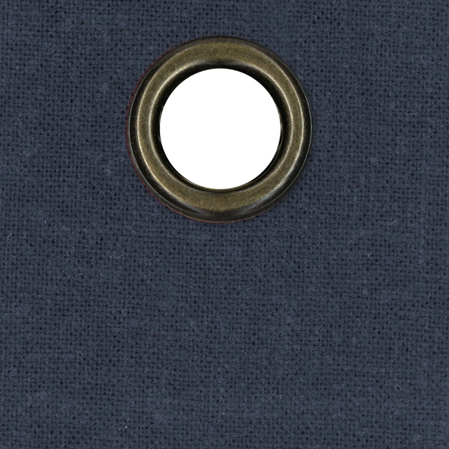Elrene Home Fashions 26865853766 Grommet Top Solid Linen Look Single Panel Window Curtain Drape, 50" x 108", Indigo