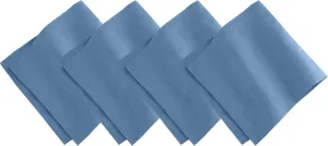 Elrene Home Fashions Villeroy & Boch La Classica Luxury Linen Fabric Napkin (Set of 4), 21"x21", Denim
