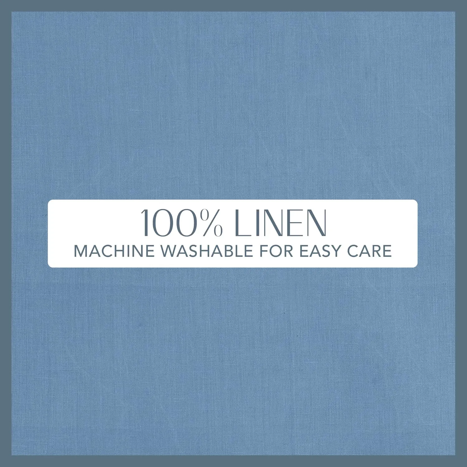 Elrene Home Fashions Villeroy & Boch La Classica Luxury Linen Fabric Napkin (Set of 4), 21"x21", Denim