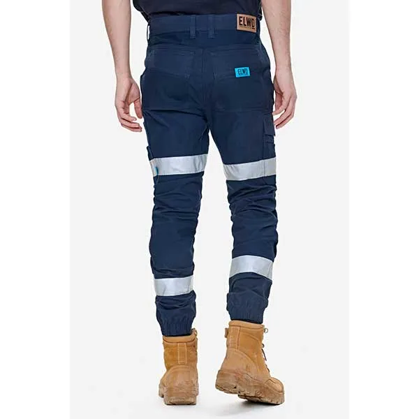 ELWD Mens Reflective Cuffed Work Pants