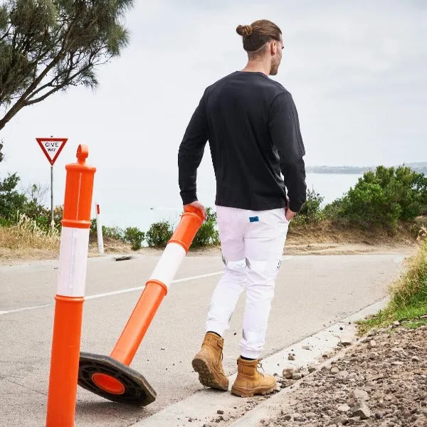 ELWD Mens Reflective Cuffed Work Pants
