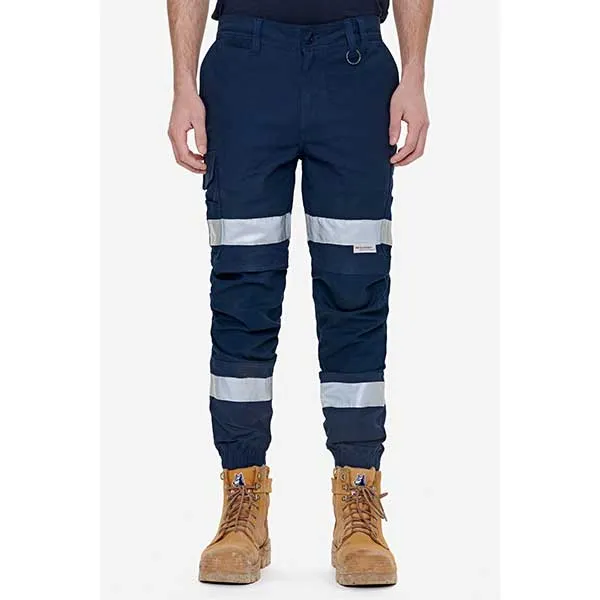 ELWD Mens Reflective Cuffed Work Pants