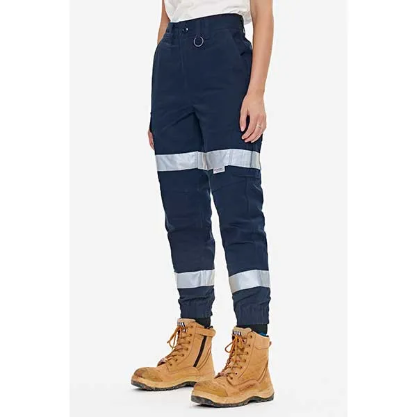ELWD Womens Work Pants Reflective Cuffed