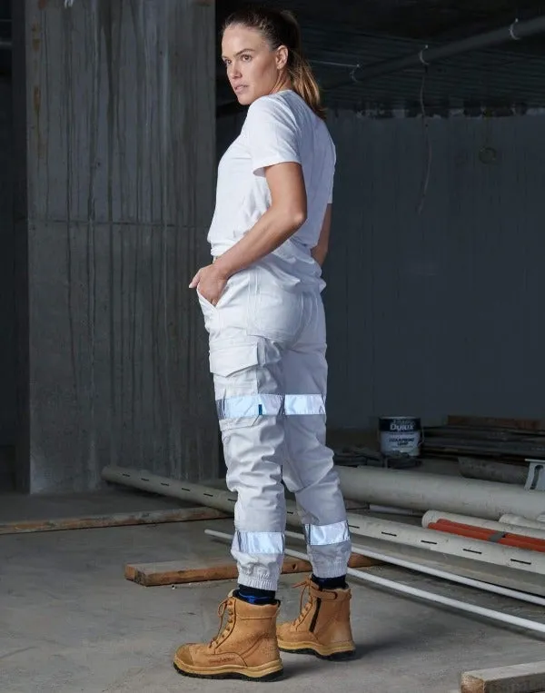 ELWD Womens Work Pants Reflective Cuffed