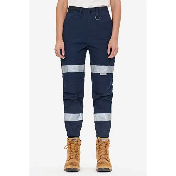 ELWD Womens Work Pants Reflective Cuffed