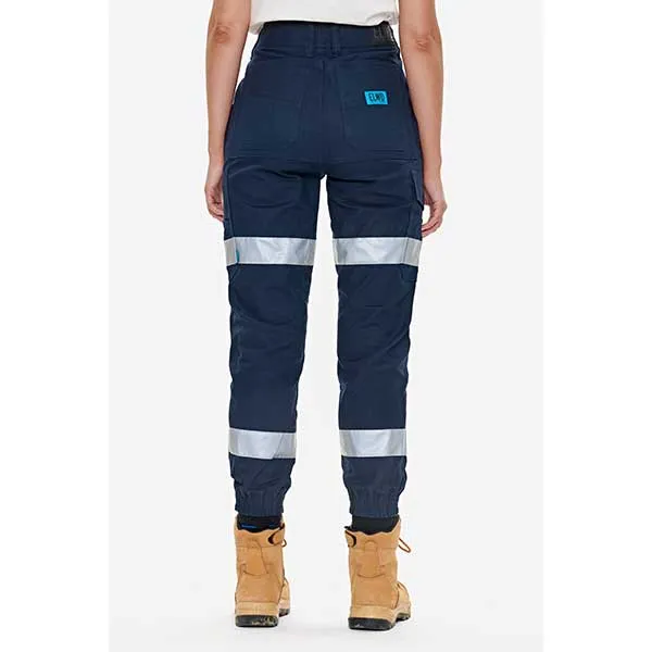 ELWD Womens Work Pants Reflective Cuffed