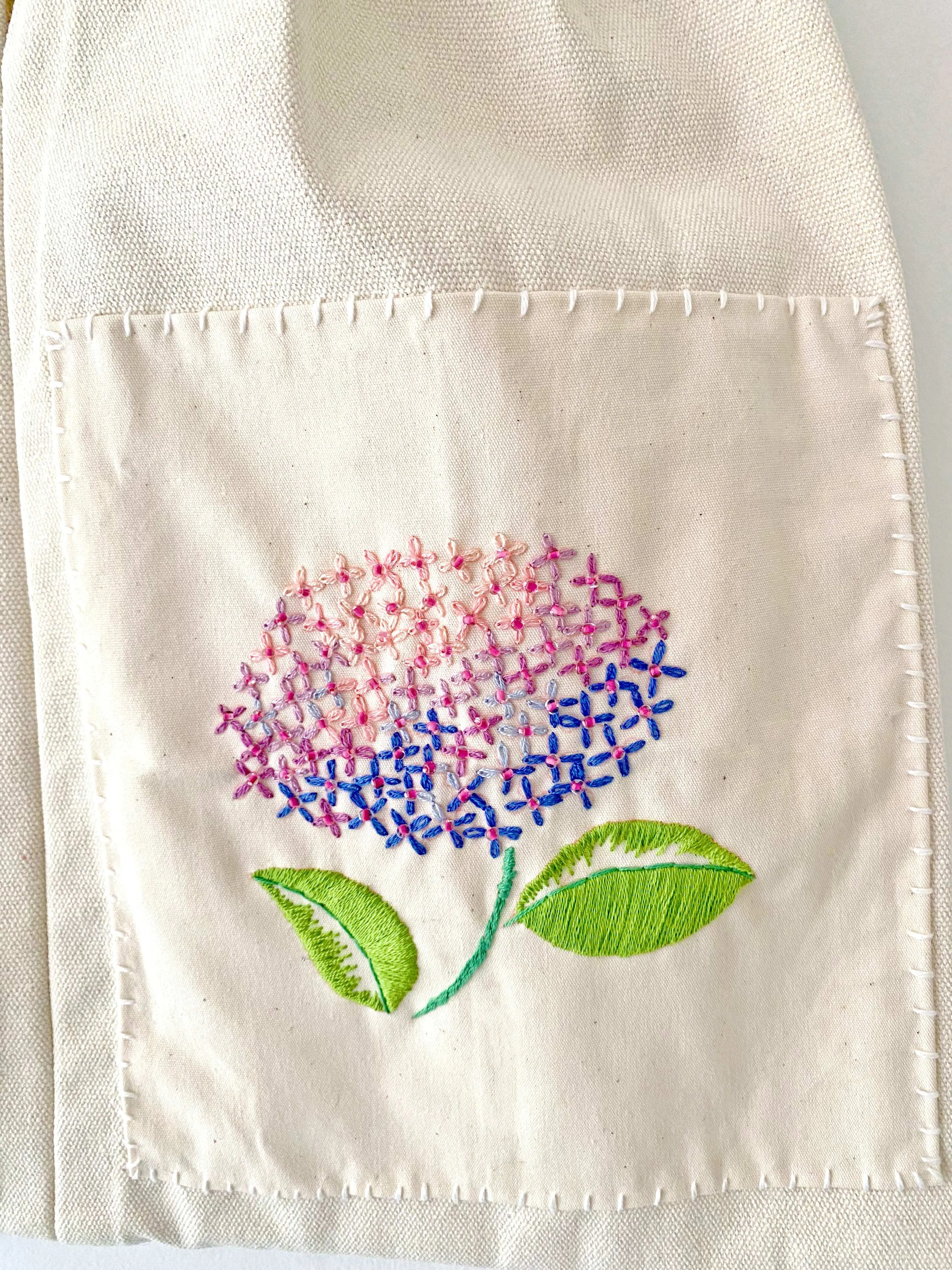 Embroidered Canvas Shoulder Bag