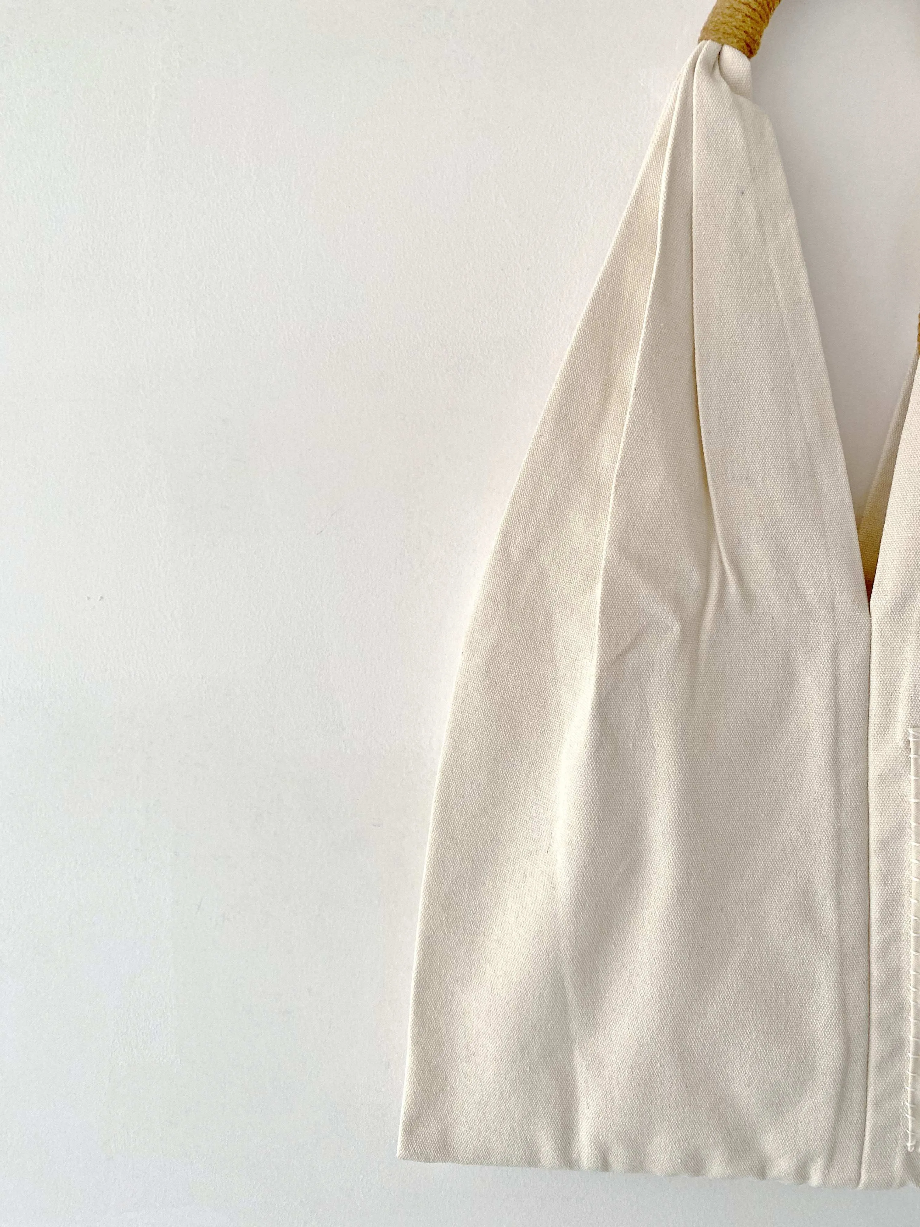 Embroidered Canvas Shoulder Bag