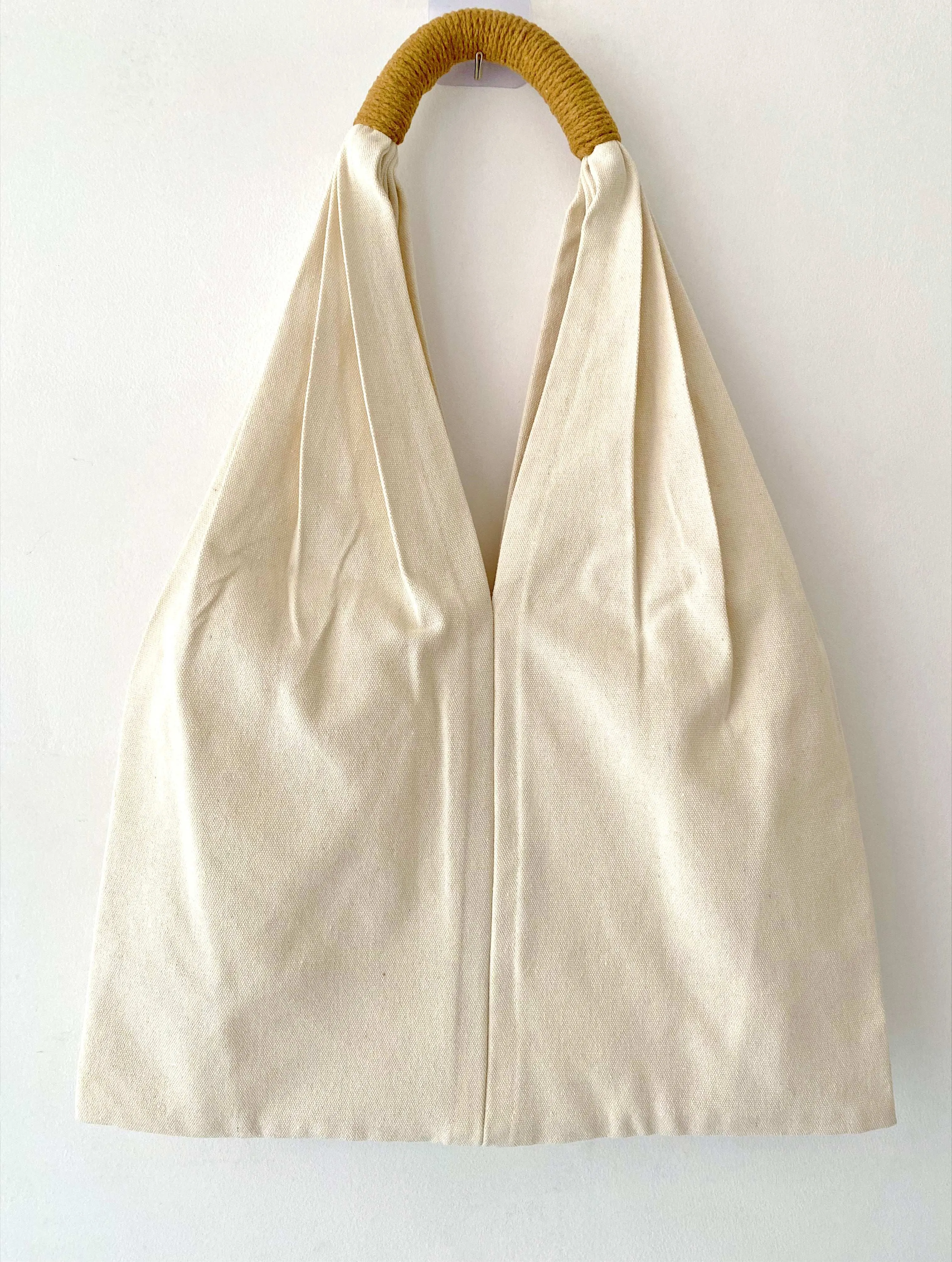 Embroidered Canvas Shoulder Bag