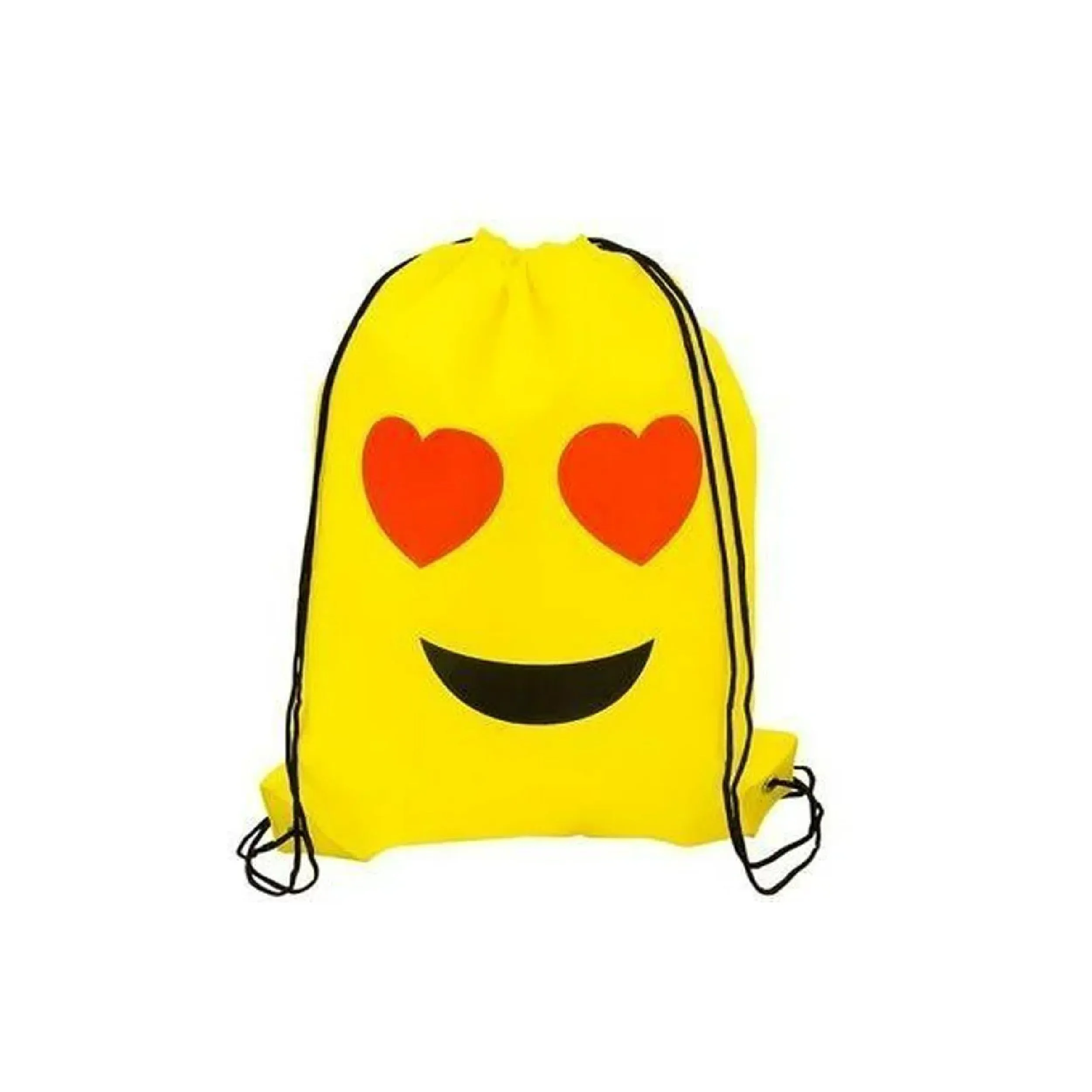 Emoticon Drawstring Bagpack kids toys In Bulk