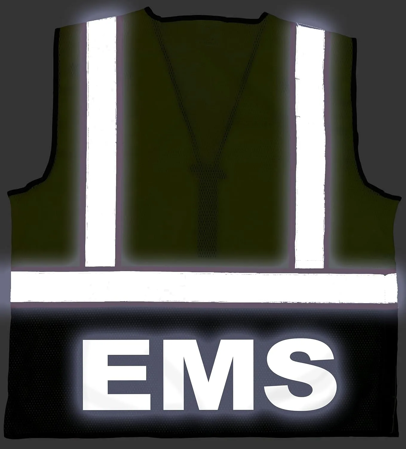 EMS Survivor Safety Vest, Type R Class 2, Reflective logos with Jumbo back pocket.