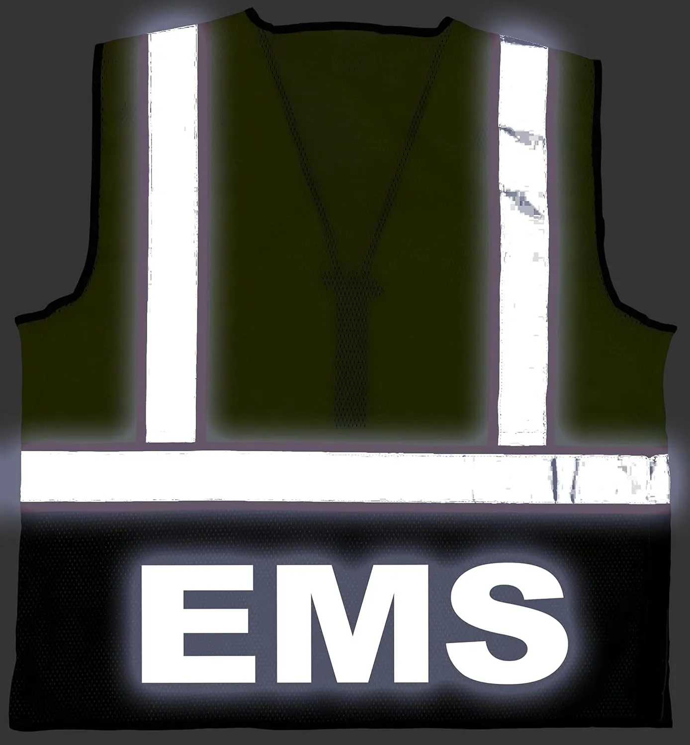 EMS Survivor Safety Vest, Type R Class 2, Reflective logos with Jumbo back pocket.