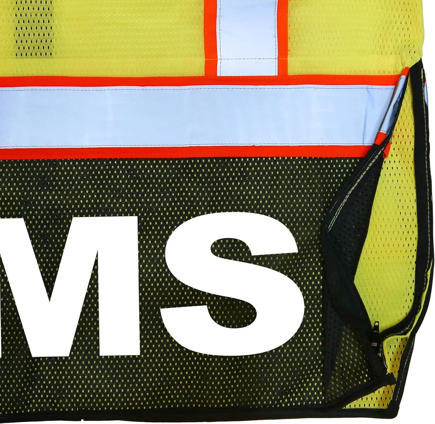 EMS Survivor Safety Vest, Type R Class 2, Reflective logos with Jumbo back pocket.