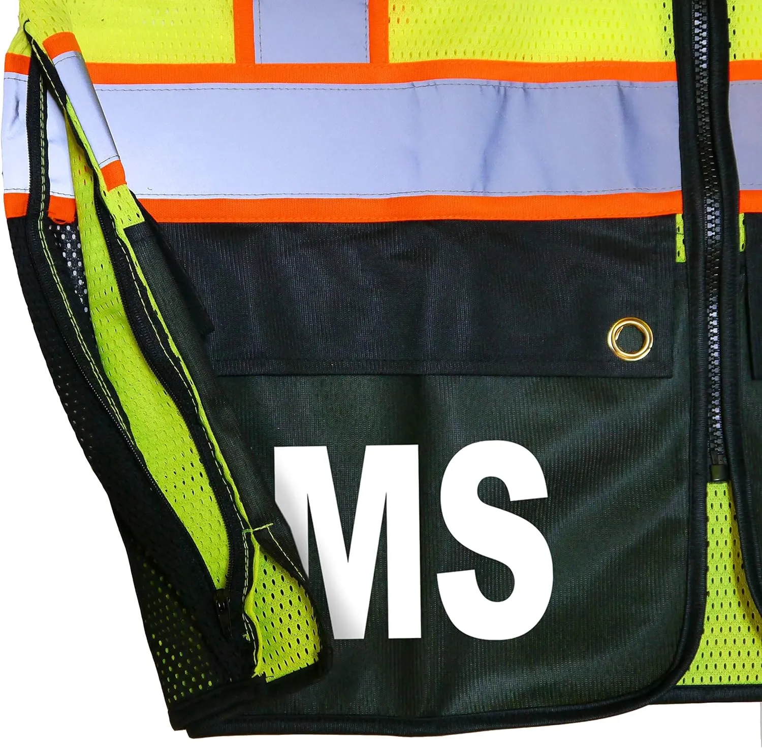 EMS Survivor Safety Vest, Type R Class 2, Reflective logos with Jumbo back pocket.