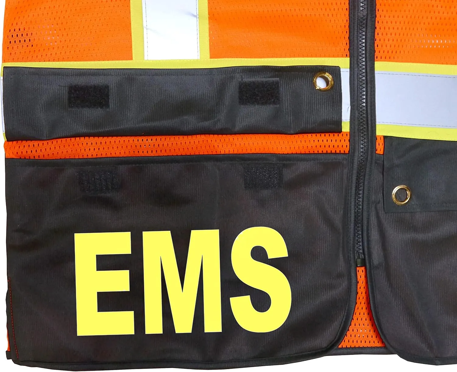 EMS Survivor Safety Vest, Type R Class 2, Reflective logos with Jumbo back pocket.