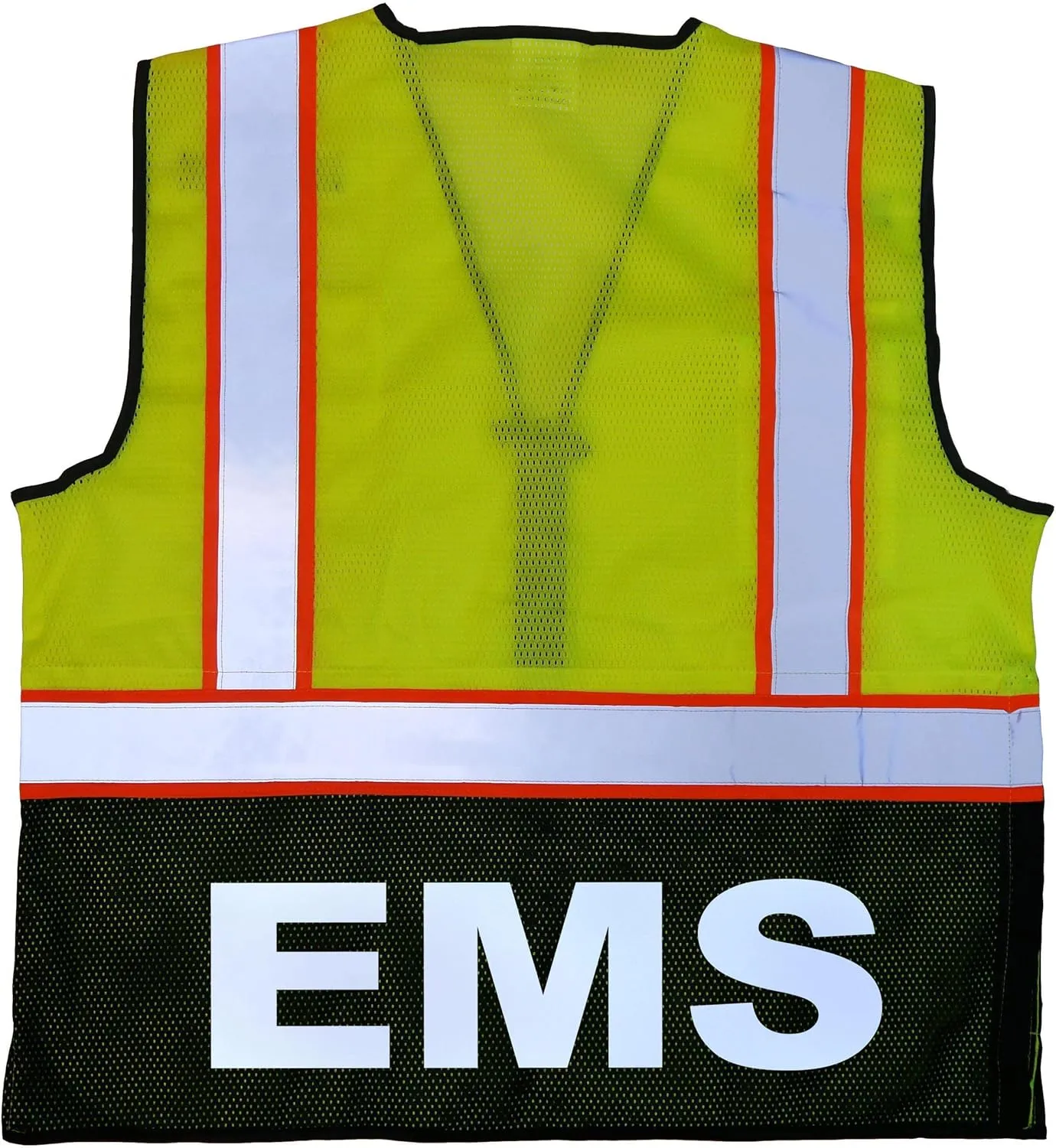 EMS Survivor Safety Vest, Type R Class 2, Reflective logos with Jumbo back pocket.