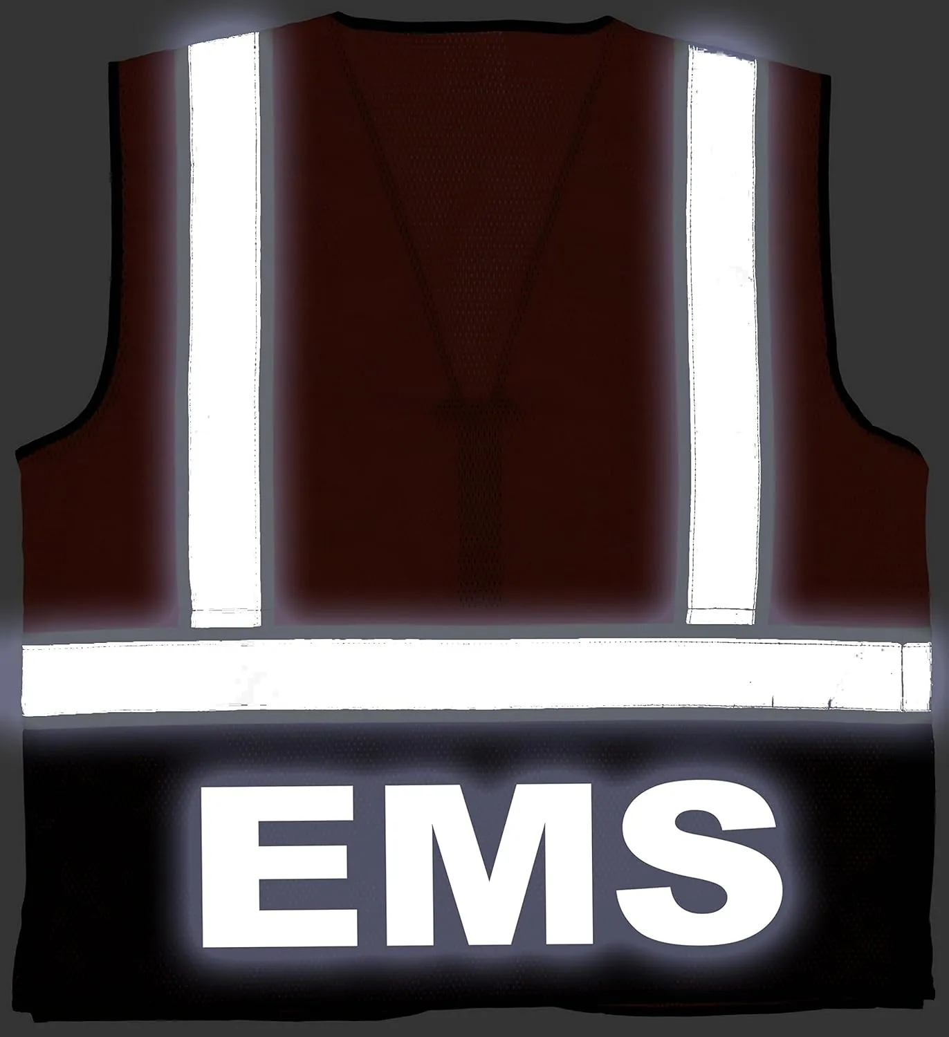 EMS Survivor Safety Vest, Type R Class 2, Reflective logos with Jumbo back pocket.