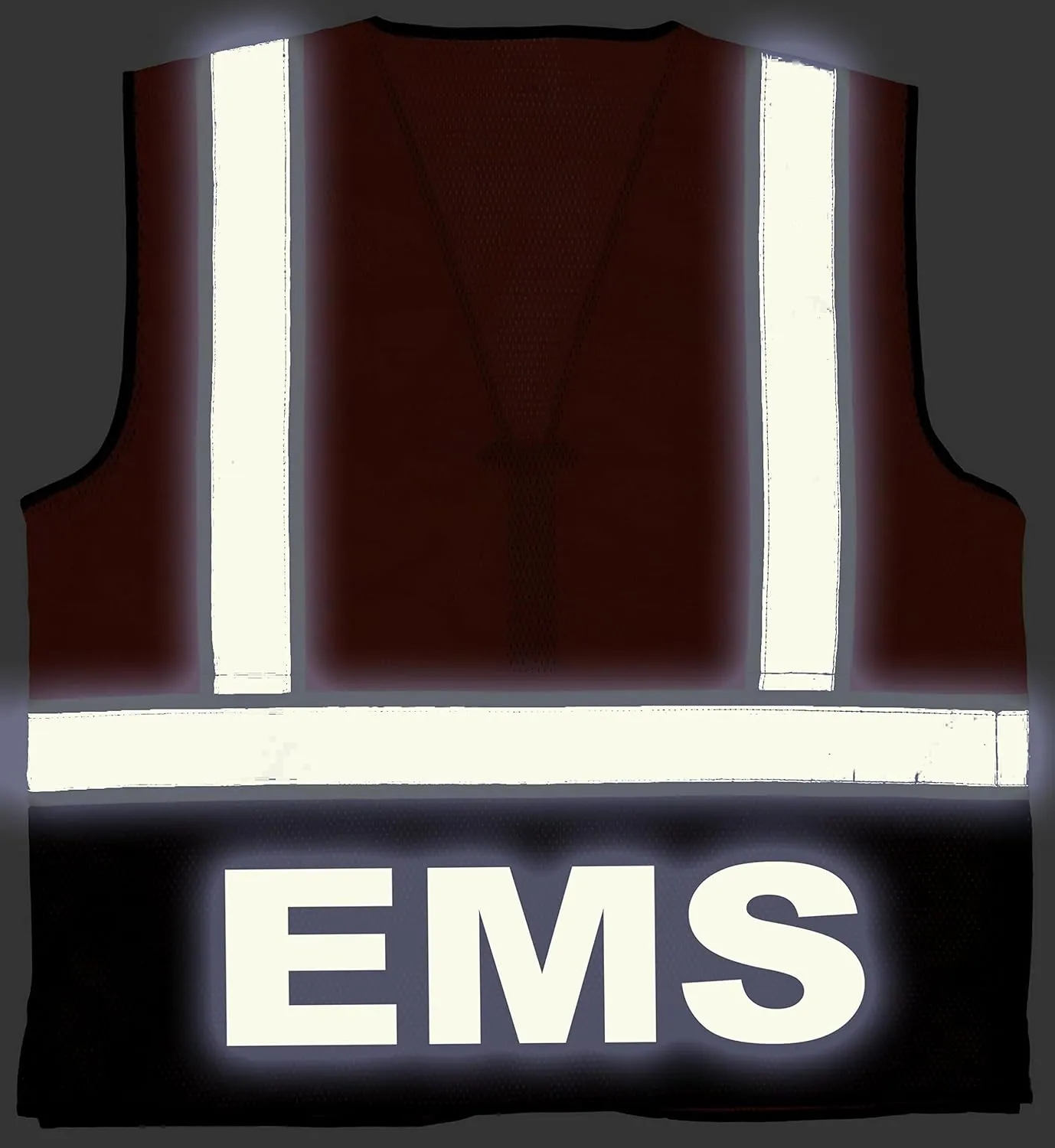 EMS Survivor Safety Vest, Type R Class 2, Reflective logos with Jumbo back pocket.