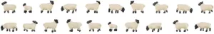 Faller N Schwarzkopf Sheep Painted Standing