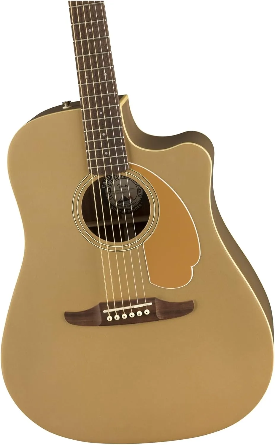 Fender Redondo Player Acoustic Guitar, with 2-Year Warranty, Bronze Satin, Walnut Fingerboard
