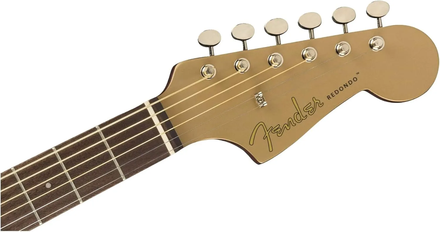 Fender Redondo Player Acoustic Guitar, with 2-Year Warranty, Bronze Satin, Walnut Fingerboard