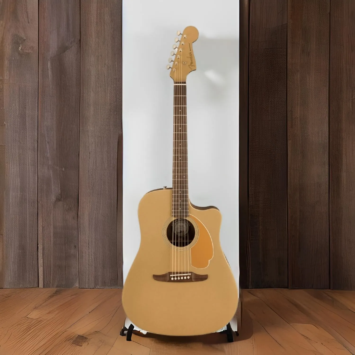 Fender Redondo Player Acoustic Guitar, with 2-Year Warranty, Bronze Satin, Walnut Fingerboard