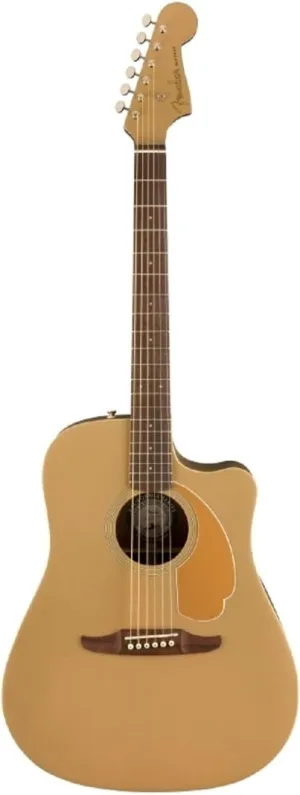 Fender Redondo Player Acoustic Guitar, with 2-Year Warranty, Bronze Satin, Walnut Fingerboard