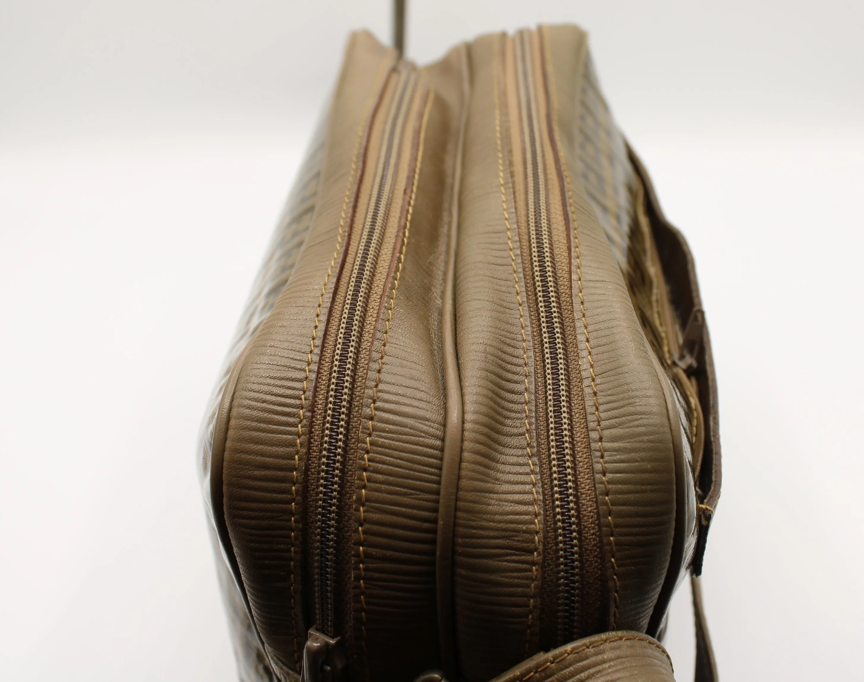 Fendi Patent Leather Crossbody Bag with Zucca Zucchino Print Vintage