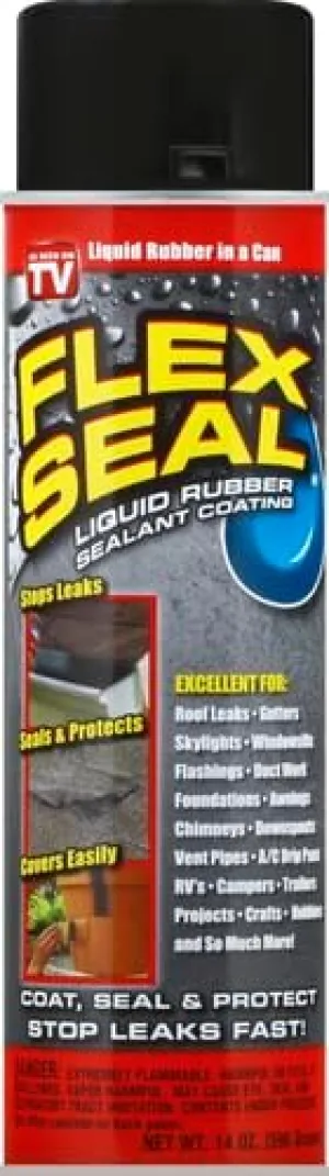Flex Seal Satin Black Rubber Spray Sealant 14 oz. - Case of 6