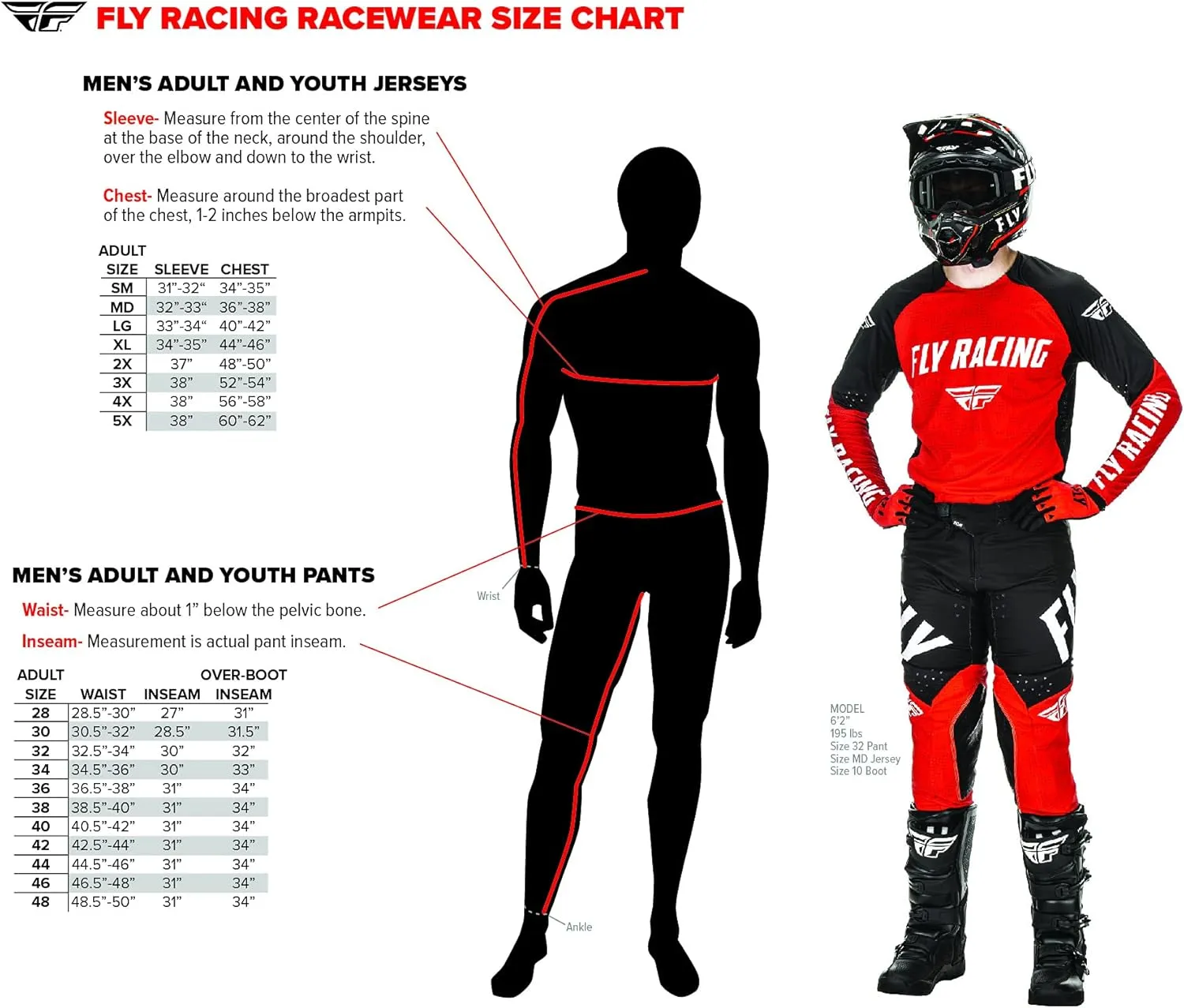 Fly Racing Men's Lite Motocross & Mountain Bike Jersey - Protective Jersey for Dirt Bike, MTB, BMX and Motorcycle Riding