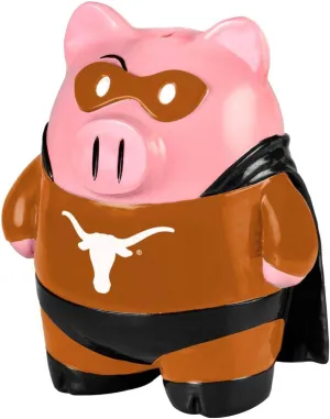 FOCO Forever Collectibles NCAA Texas Longhorns Piggy Bank, Team Colors, One Size