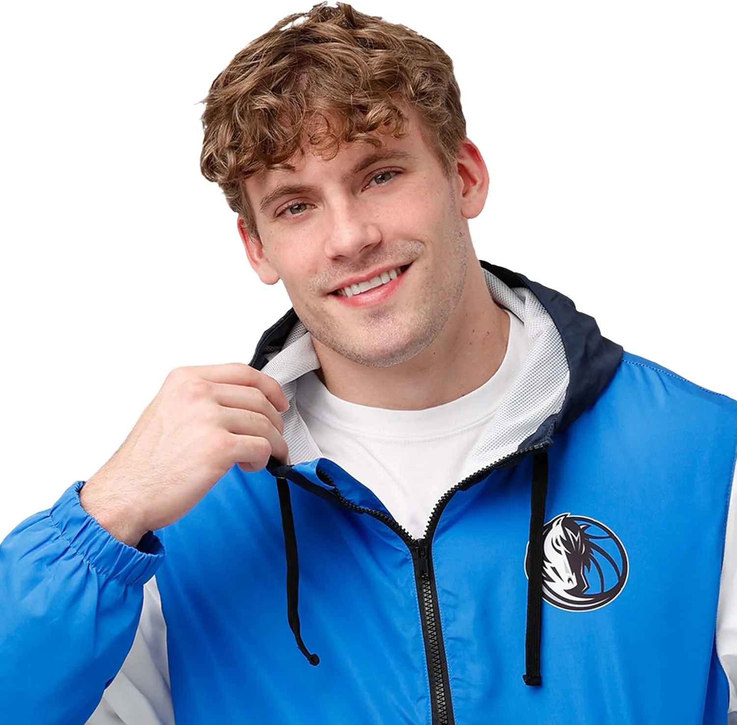 FOCO Men's NBA Team Logo Warm-up Windbreaker Jacket