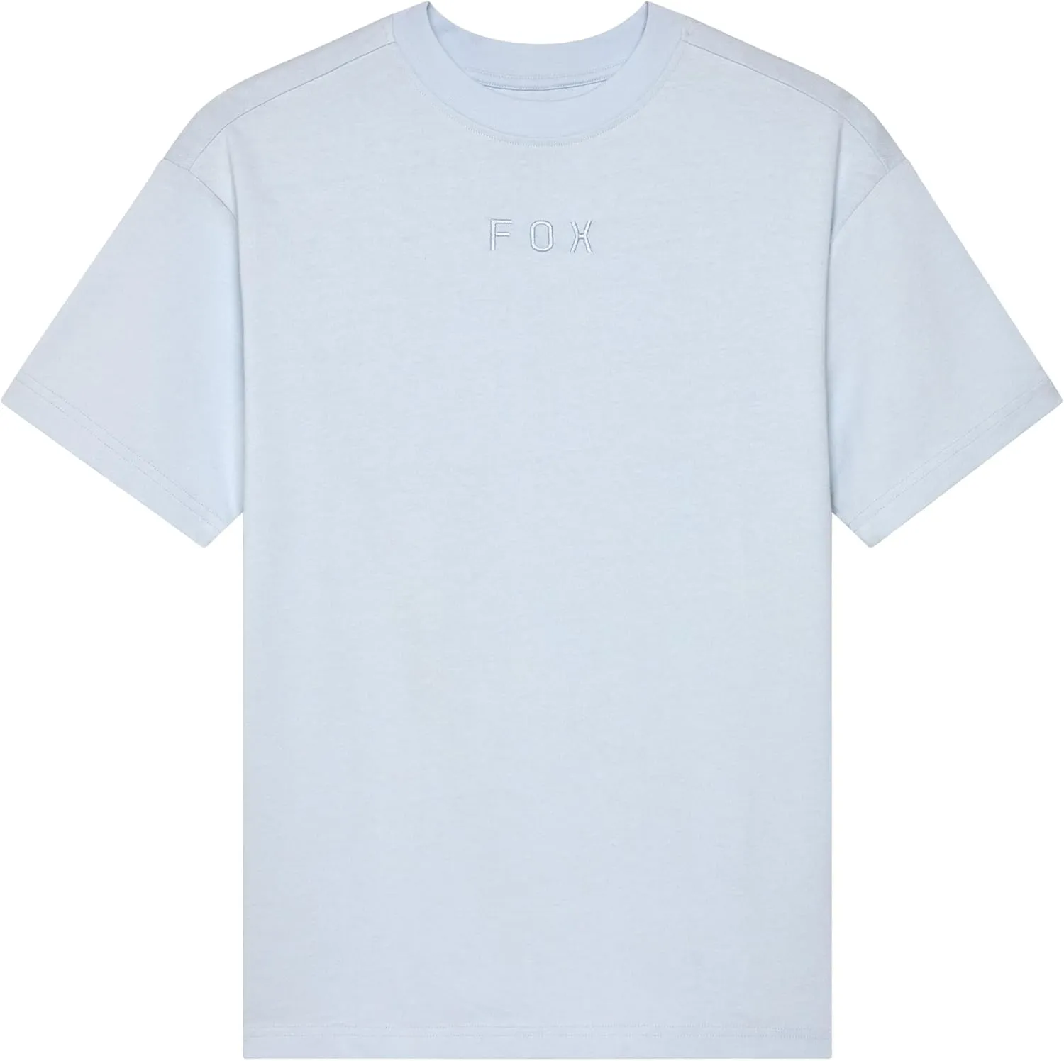 Fox Racing Women's Wordmark Oversized Short Sleeve T-Shirt, Pale Blue, X-Small