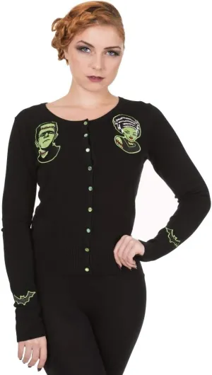 Frankenstein and Bride- Womens - Cardigan Jumper,