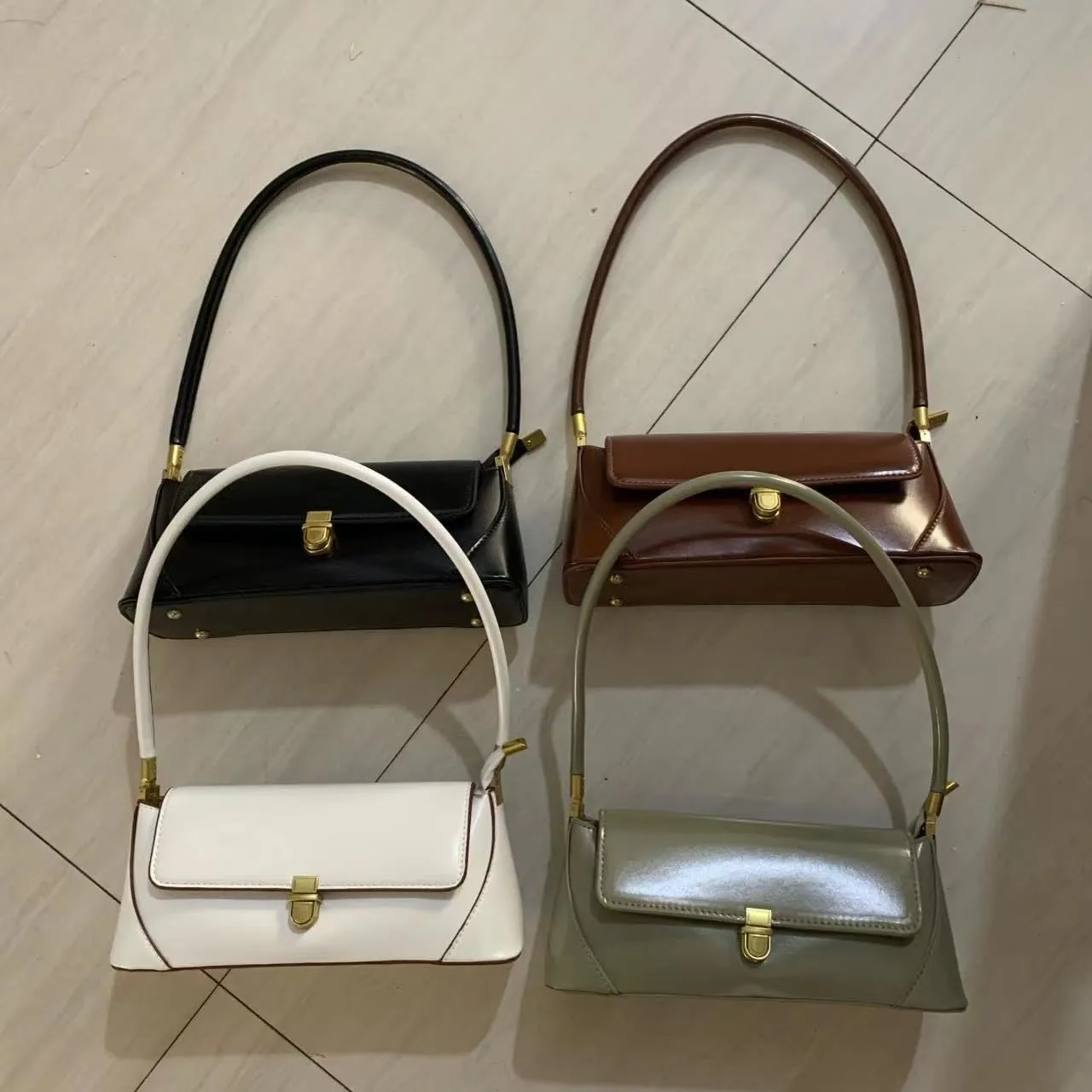 French niche square bag, fashionable women's bag, one shoulder underarm mini bag
