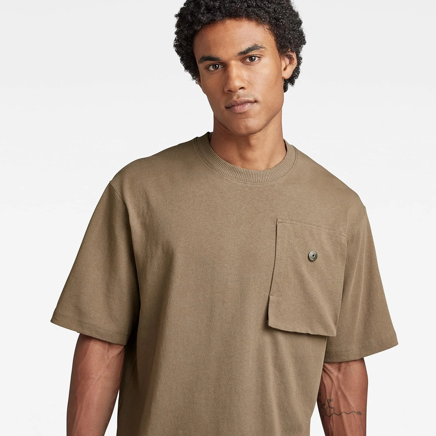 G-STAR RAW Men's Boxy Chest Pocket Short Sleeve T-Shirt
