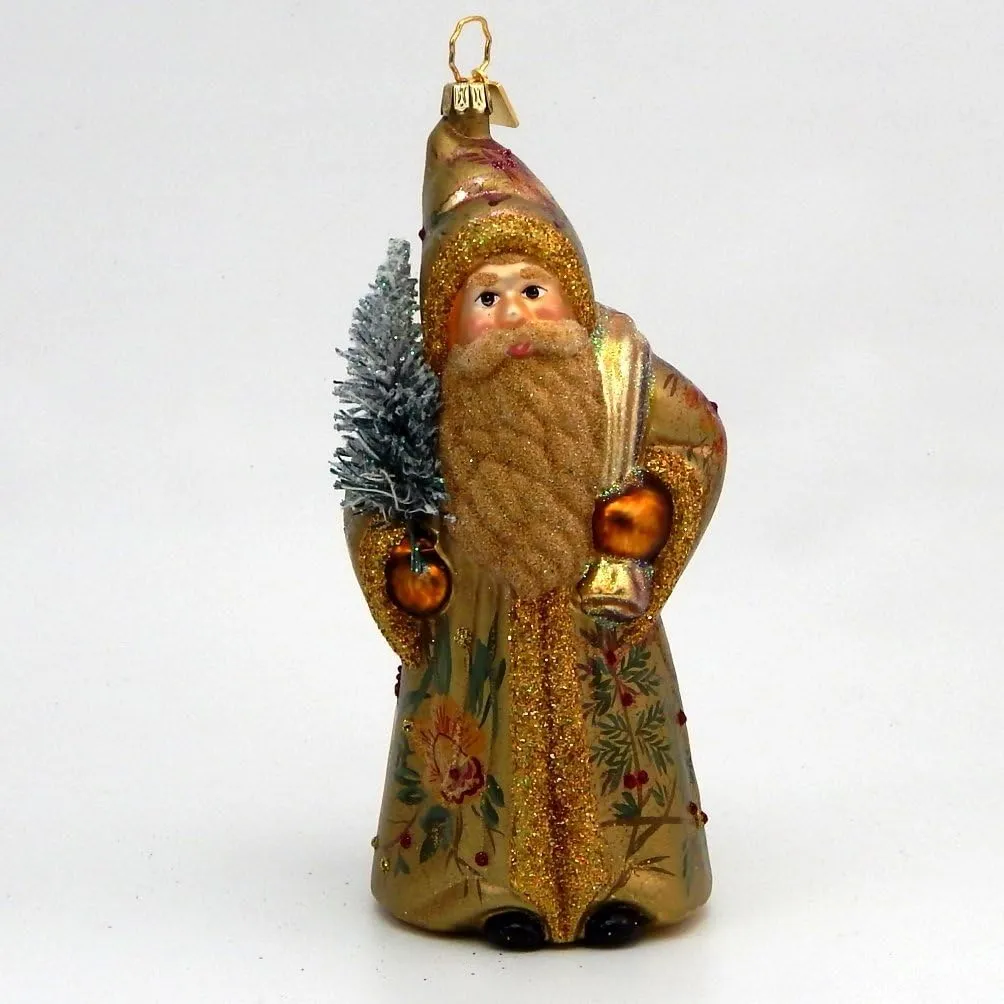 Gabriela Christoff - Royal Jewell Santa - Polish Blown Glass Christmas Ornament