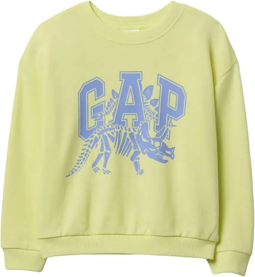 GAP Baby Boys' Oversized Logo Crew