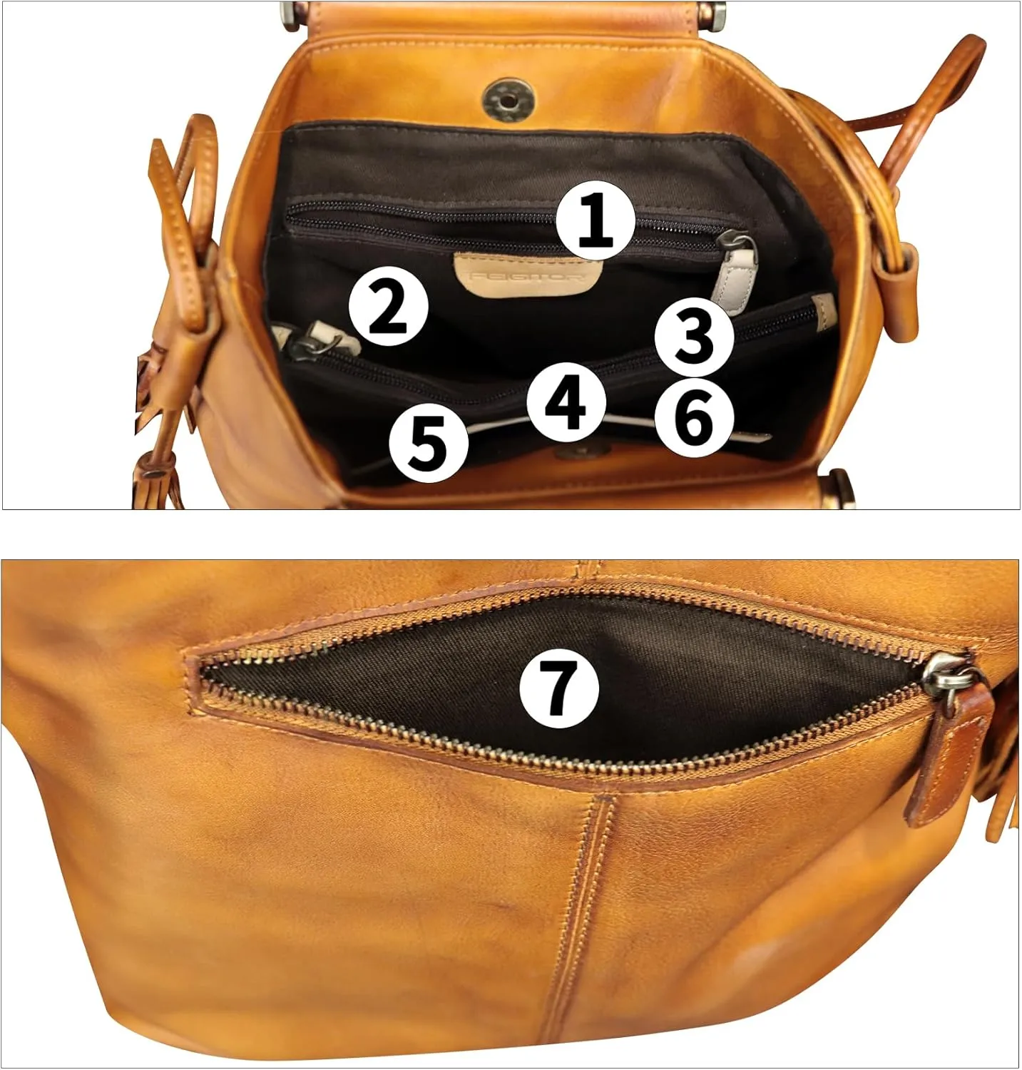 Genuine Leather Handbag for Women Hand Painted Leather Top Handle Bag Handmade Crossbody Purse Work Tote Bag