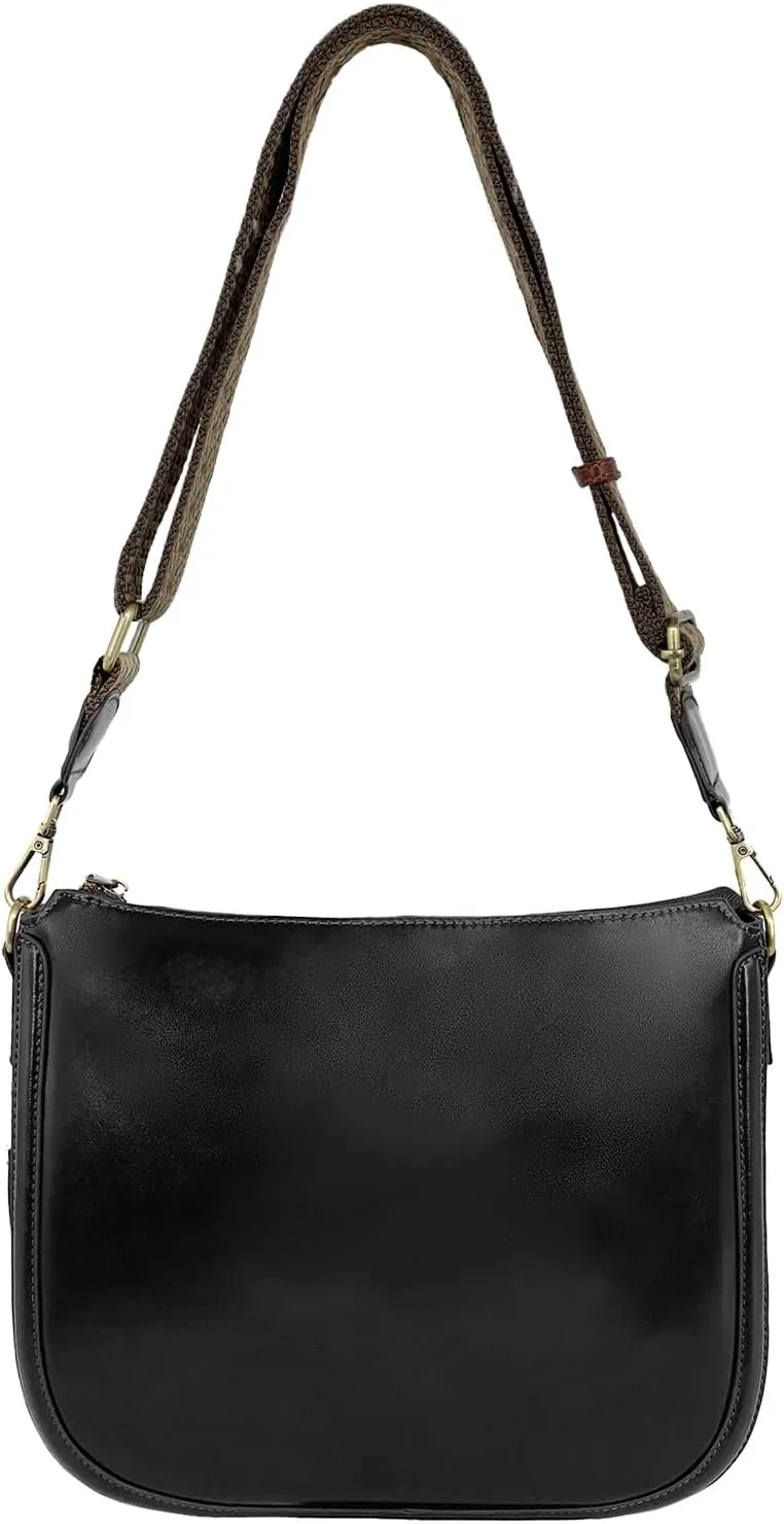 Genuine Leather Small Tote Bag for Women,Casual Leather Armpit and Spacious Crescent Bag in daily