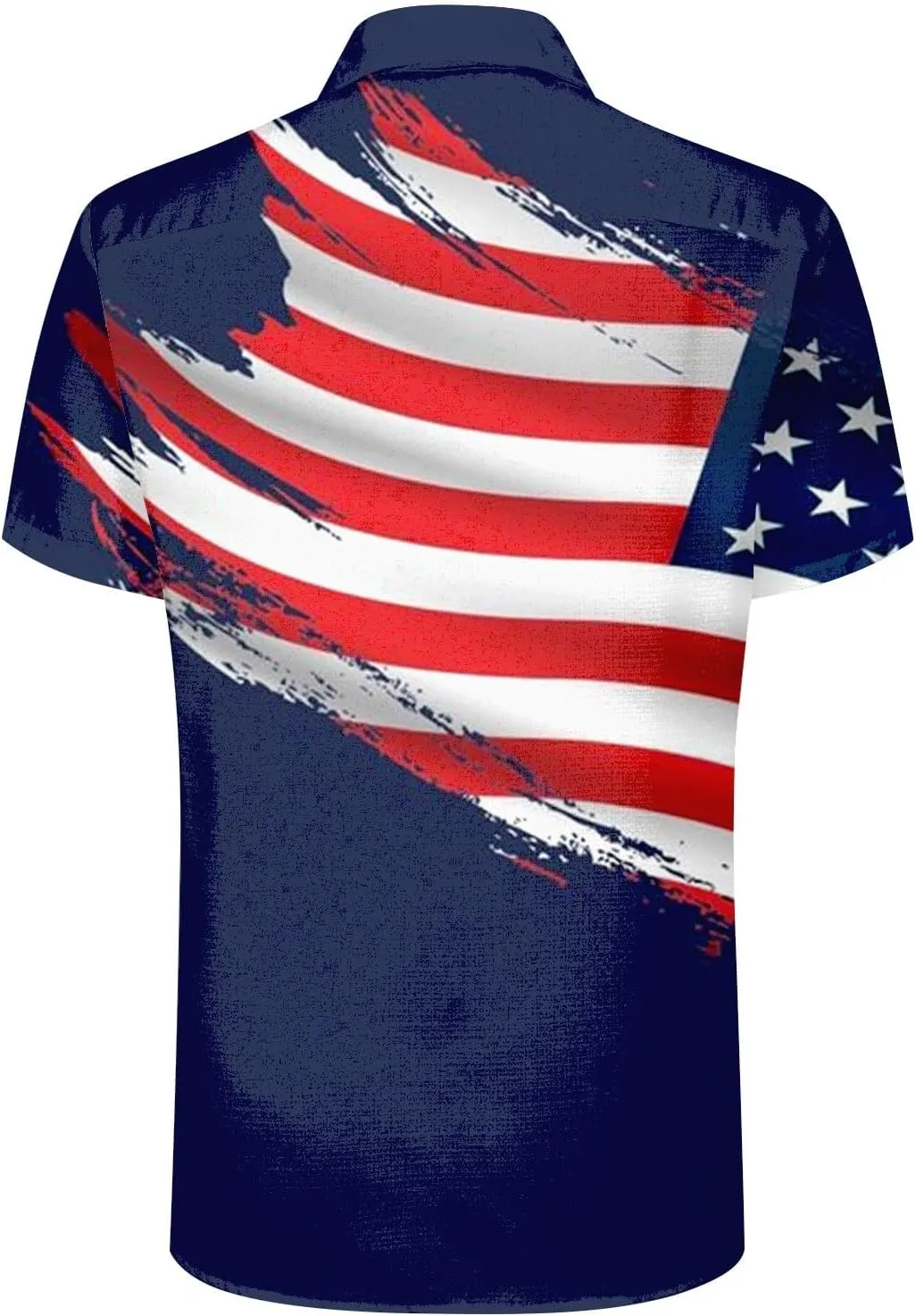 GOKKILRW 4th of July Womens Shirts USA Patriotic Outfits Button Down Short Sleeve Funny Hawaiian T-Shirts Beach Travel Tops